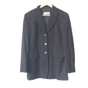 Gerry Weber classic three button blazer in black size Large